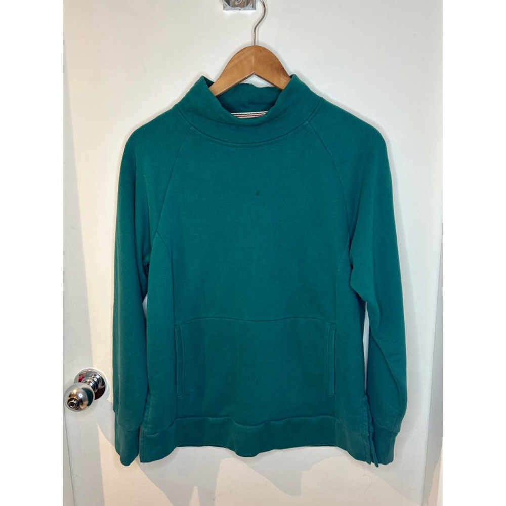 Lands End serious sweats vintage cowl neck sweater women’s size small Gorpcore